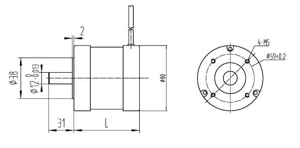 bldc motor for electric vehicle High Precision Brushless Motor With Hall Sensor For Cnc High Torque Brushless Dc Motor