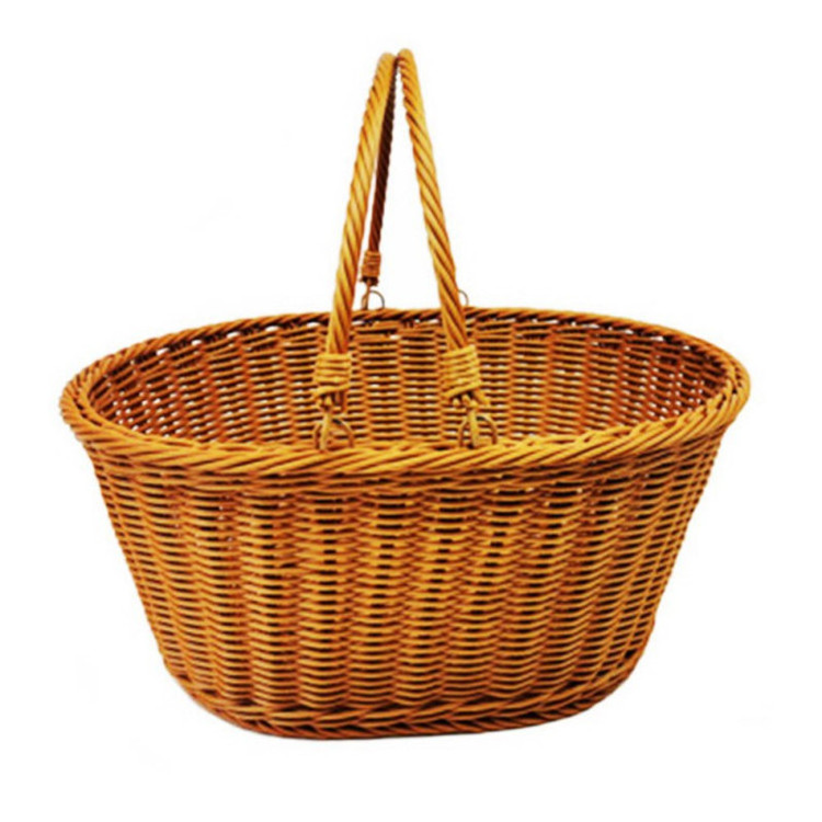 Cheap Wholesale Baskets Small Wicker For Bathroom Kitchen Wall Cabinet Basket 3 Tier Storage Shoe Box Easter Rattan Shelves