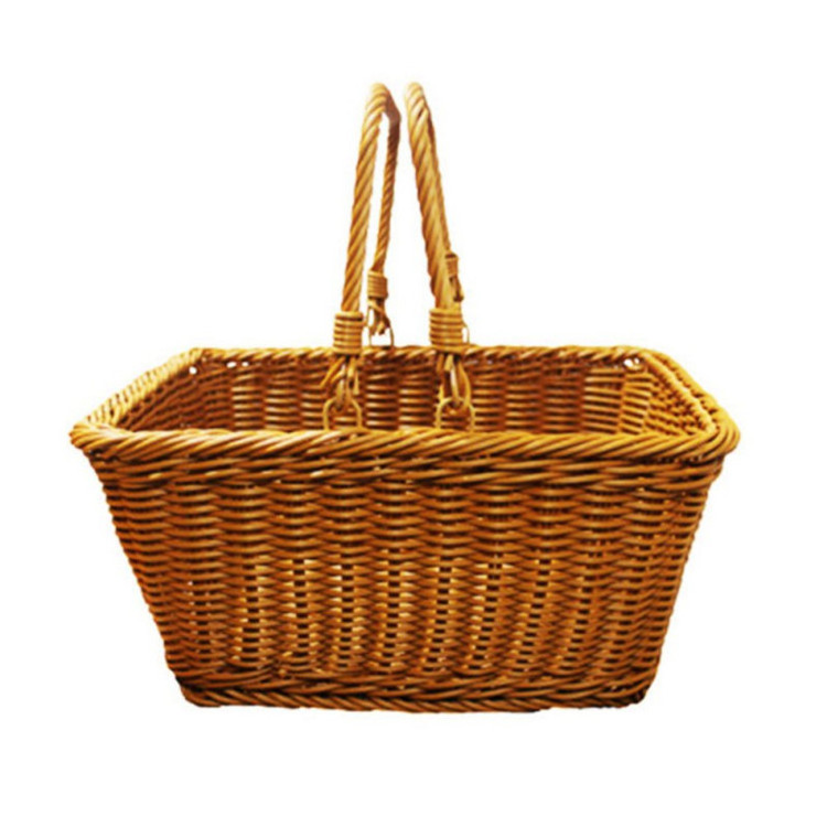 Cheap Wholesale Baskets Small Wicker For Bathroom Kitchen Wall Cabinet Basket 3 Tier Storage Shoe Box Easter Rattan Shelves