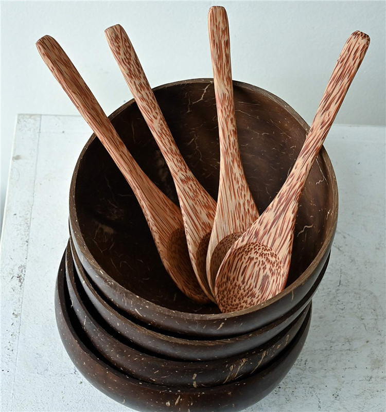 Lacquer Painted Coconut Bowl Concrete Key Container Dinner With Holder Customised Bowls Beechwood Eco-Friendly Handmade