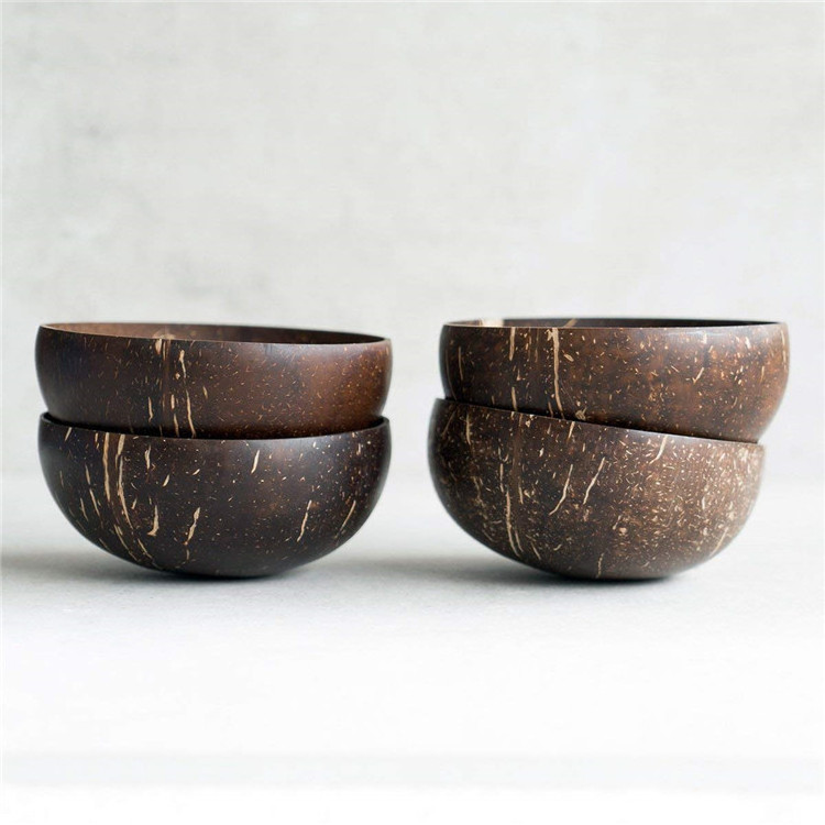 Lacquer Painted Coconut Bowl Concrete Key Container Dinner With Holder Customised Bowls Beechwood Eco-Friendly Handmade