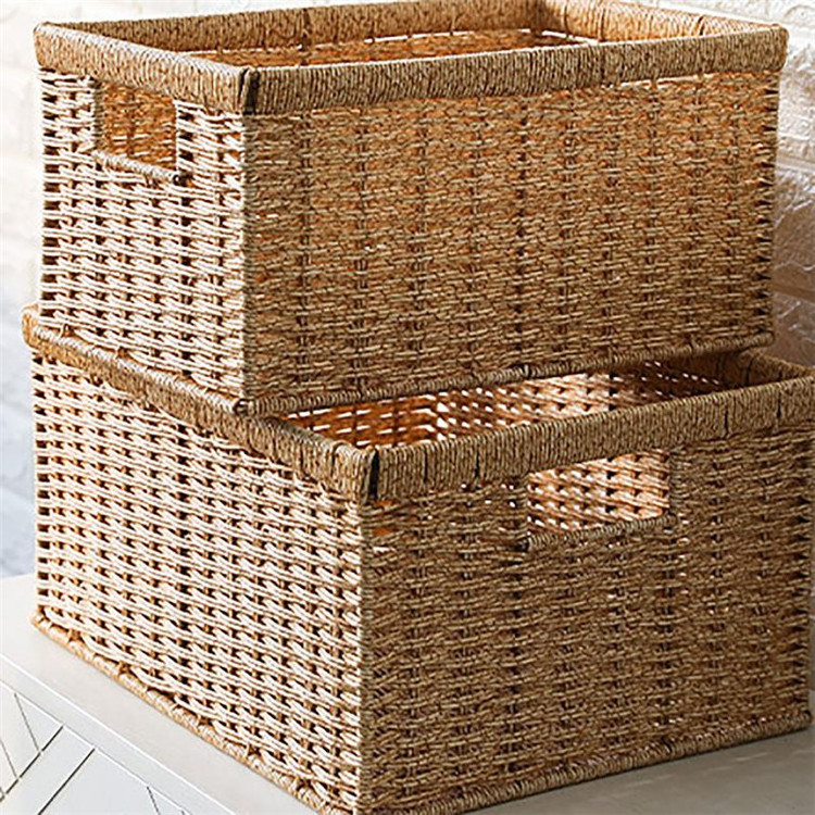 Vegetable Garden Basket Willow Rattan Tall Wicker Storage Decorating 6