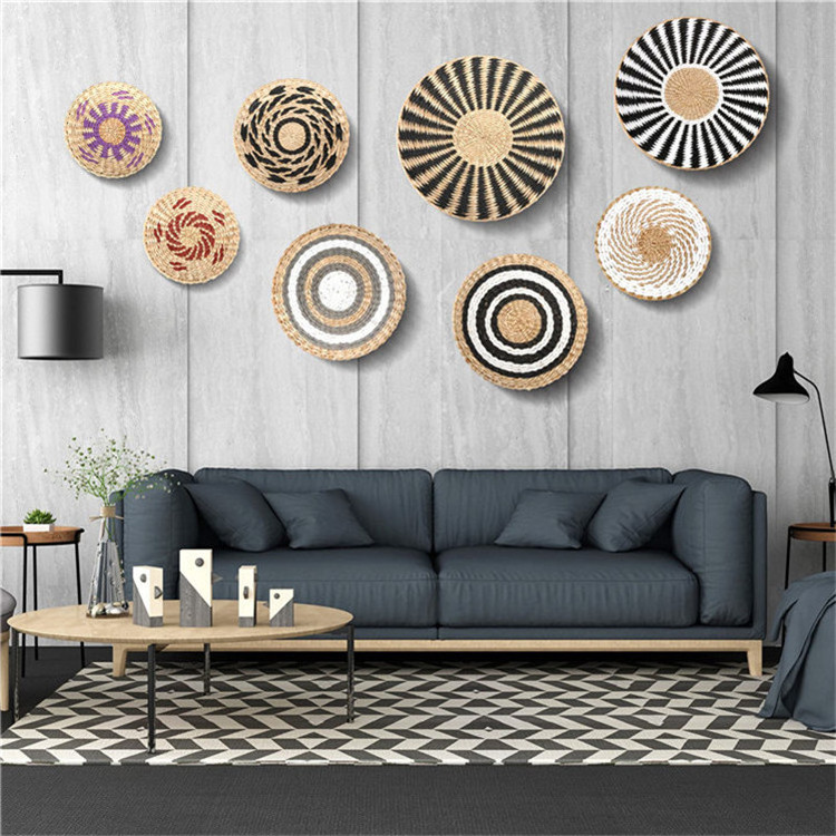 Boho Room Decor Prime Playroom Wall African Baskets Beach Decorations For Home Decoration Pieces Crochet