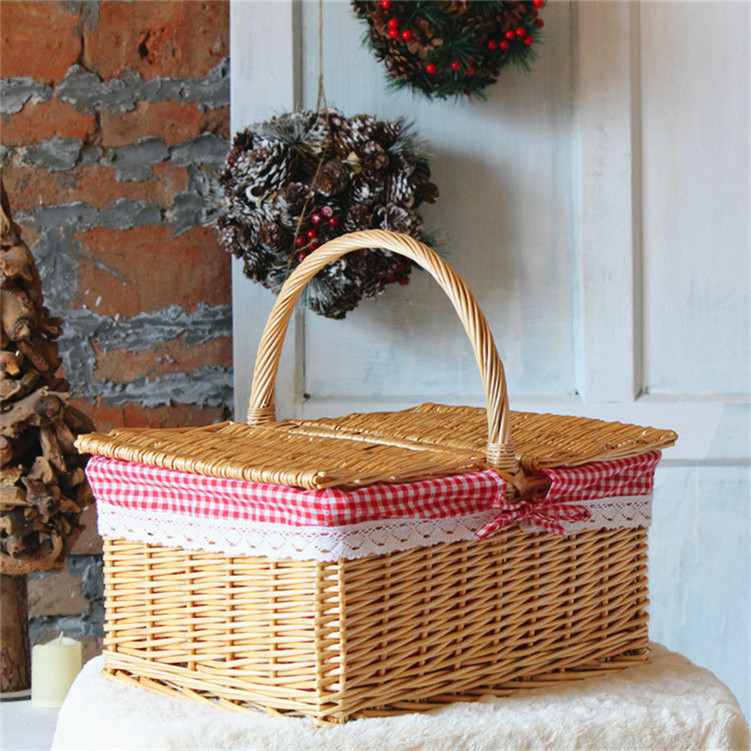 Build Your Own Picnic Basket Purple Order Wicker Strap Leather Baskets Insulated Rectangle Rattan With Blanket Kitchen Warehouse