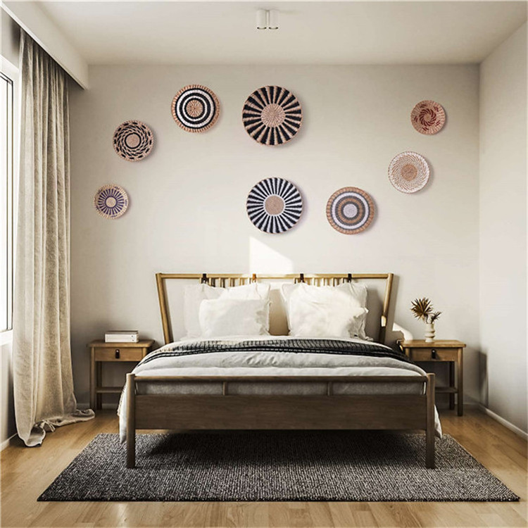 Boho Room Decor Prime Playroom Wall African Baskets Beach Decorations For Home Decoration Pieces Crochet