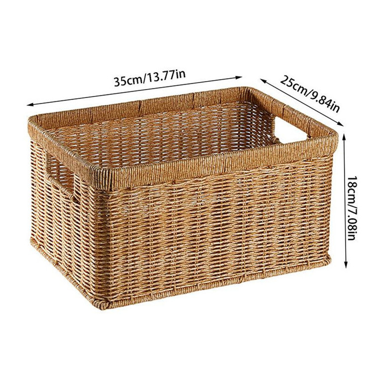 Vegetable Garden Basket Willow Rattan Tall Wicker Storage Decorating 6