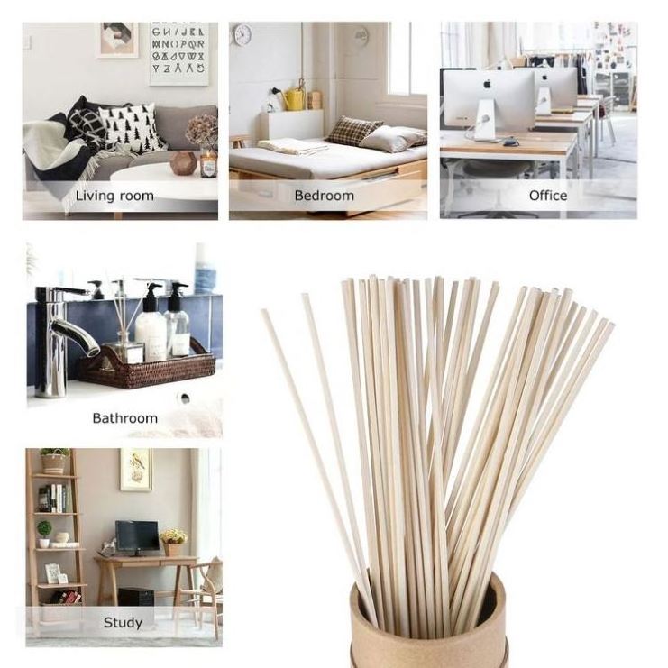 Bamboo Candles And Diffusers Stick Fiber Reed Diffuser 5Mm Favor Refills Lilac Air Fresheners For Home Short Story