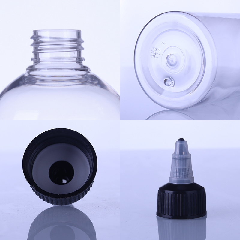 1 2OZ 3OZ 4OZ  5OZ 6   8OZ 9OZ 10OZ 16OZ  glue plastic bottle with yorker dispensing dropper cap PET transparent plastic bottle