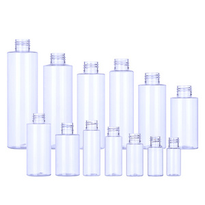 20ml 25ml 30ml 50ml 60ml 80ml 100ml 120ml 150ml 200ml round shape transparent squeeze plastic bottle