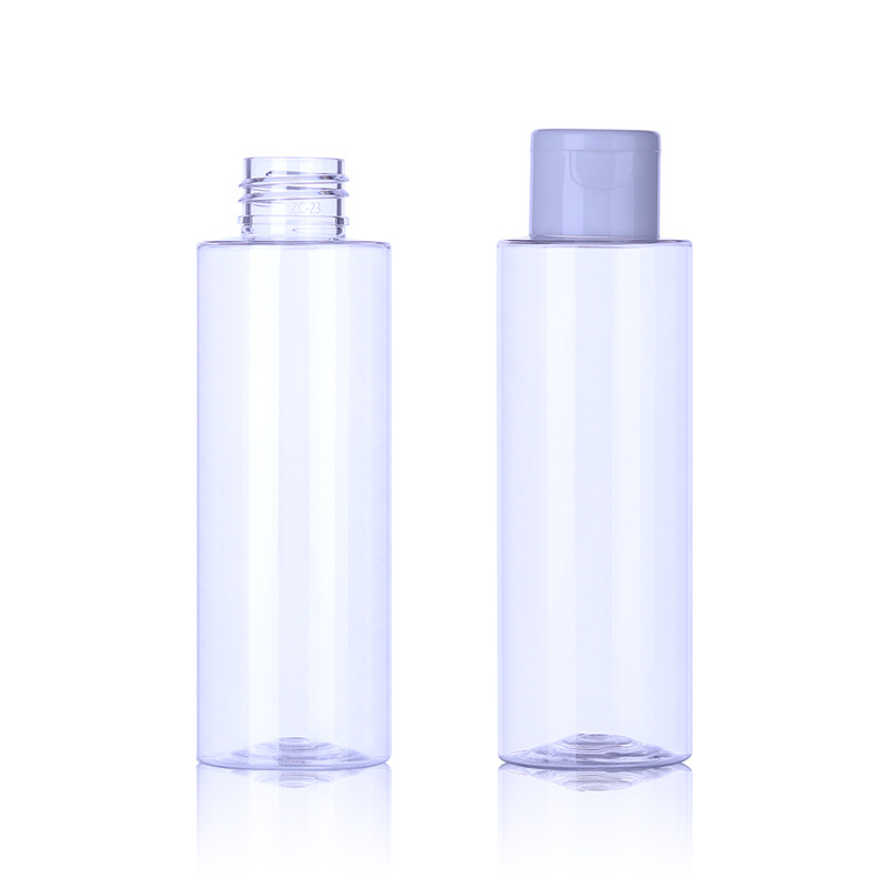 20ml 25ml 30ml 50ml 60ml 80ml 100ml 120ml 150ml 200ml round shape transparent squeeze plastic bottle