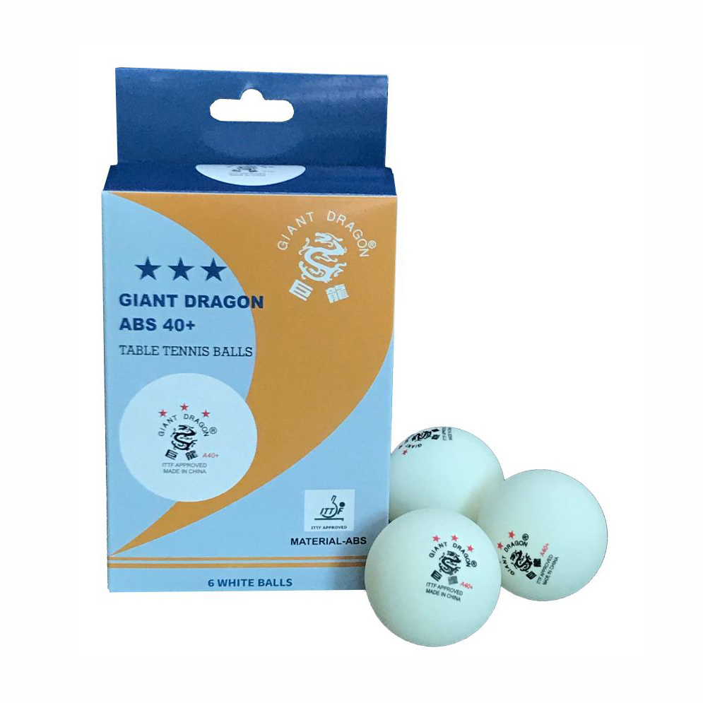 Wholesale 3 Star Table Tennis Balls Abs White Table Tenis Ball For Entermainment