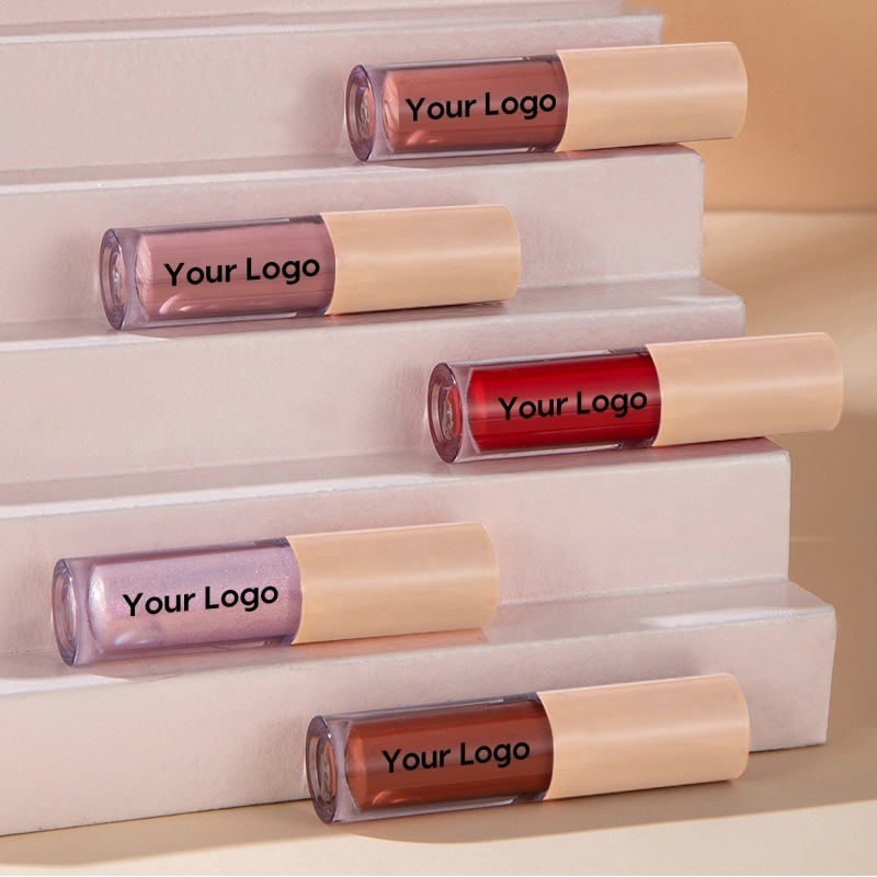 2022 Private Label 12 Colors Matte Lipstick Wholesale Waterproof Oem Makeup Custom Vegan liquid  Lip Gloss