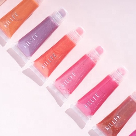 Nude Vegan Lipgloss 9 Colors High Pigment Lipgloss  Multicolor Shinny Wholesale Lip Gloss Vendor