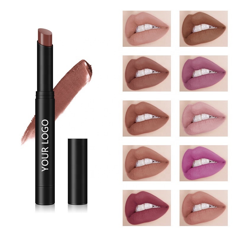 Private Label Lipstick Manufacturers Cosmetics Long Lasting Smooth Vegan Cosmetic Waterproof Matte Lipstick