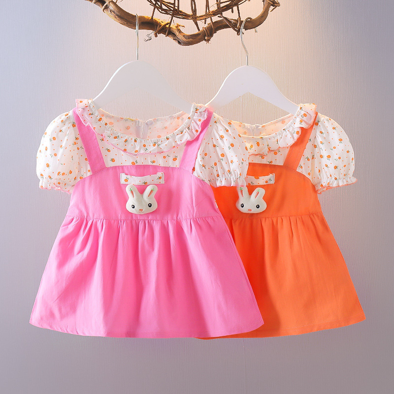 New Toddler Infant Children Cute Casual Party Cotton Dress Summer Cotton Girl Clothing Suspenders Girls Princess Dresses