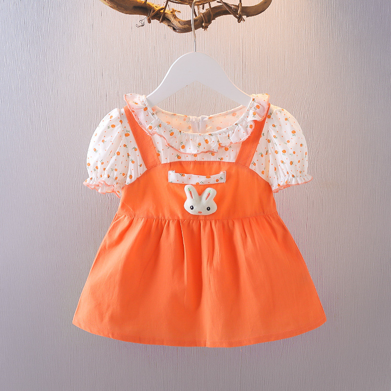 New Toddler Infant Children Cute Casual Party Cotton Dress Summer Cotton Girl Clothing Suspenders Girls Princess Dresses