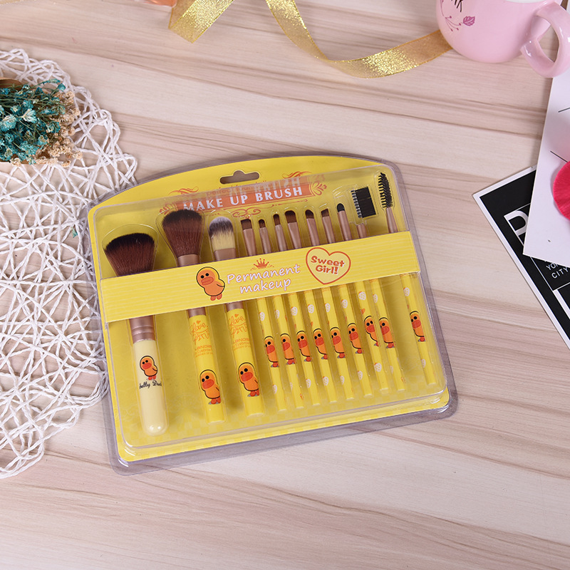 Wholesale Fancy Professional Make up Brush Custom Eyeshadow Brush Make Set Pink Yellow Make up Brush Set up Hello Kitty