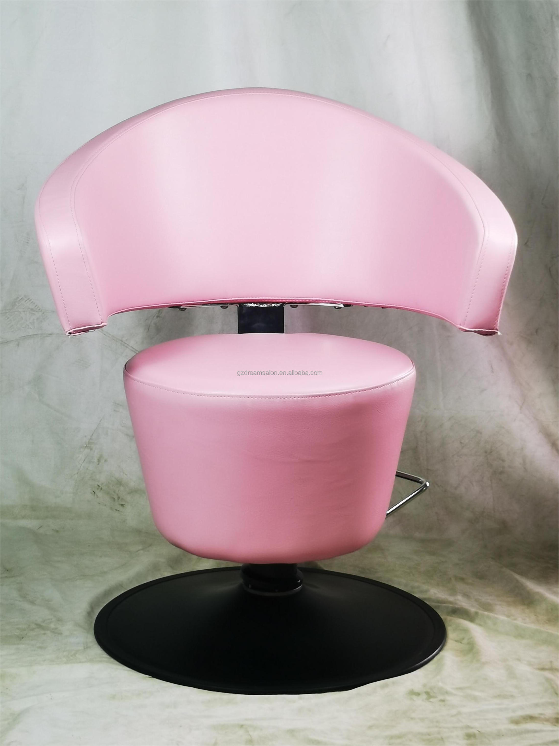 DREAM SALON Furniture for Hair Fully Upholstered Hair Care Chair Ice-cream Cone Pink Style Chair Hydraulic Cute Barber Chair