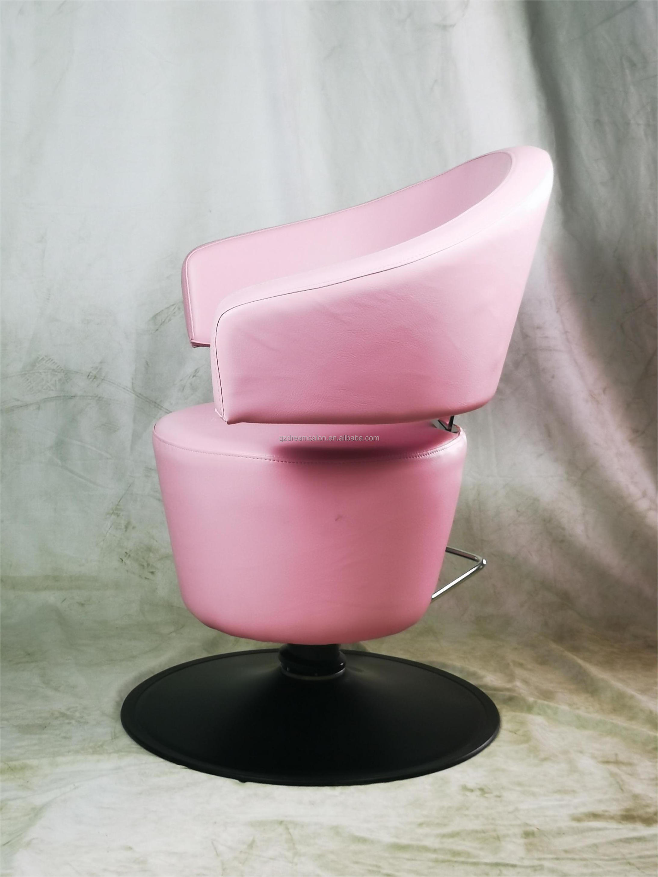 DREAM SALON Furniture for Hair Fully Upholstered Hair Care Chair Ice-cream Cone Pink Style Chair Hydraulic Cute Barber Chair