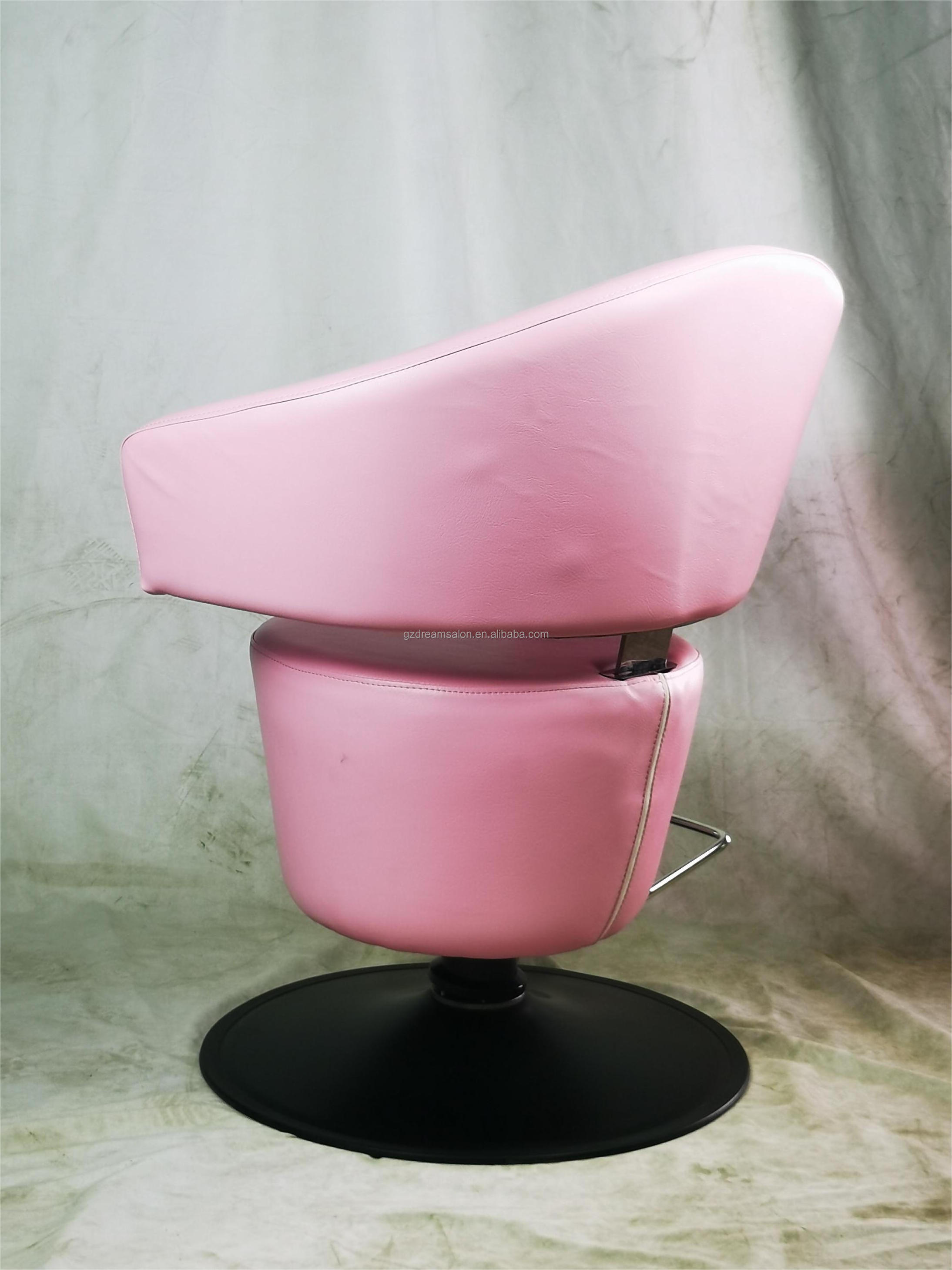 DREAM SALON Furniture for Hair Fully Upholstered Hair Care Chair Ice-cream Cone Pink Style Chair Hydraulic Cute Barber Chair