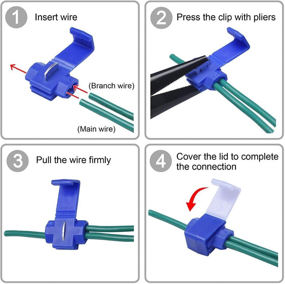 0.5-6mm Scotch Lock Crimp Terminals Electrical Cable Connectors Fast Quick Splice Lock Wire Terminals Crimp