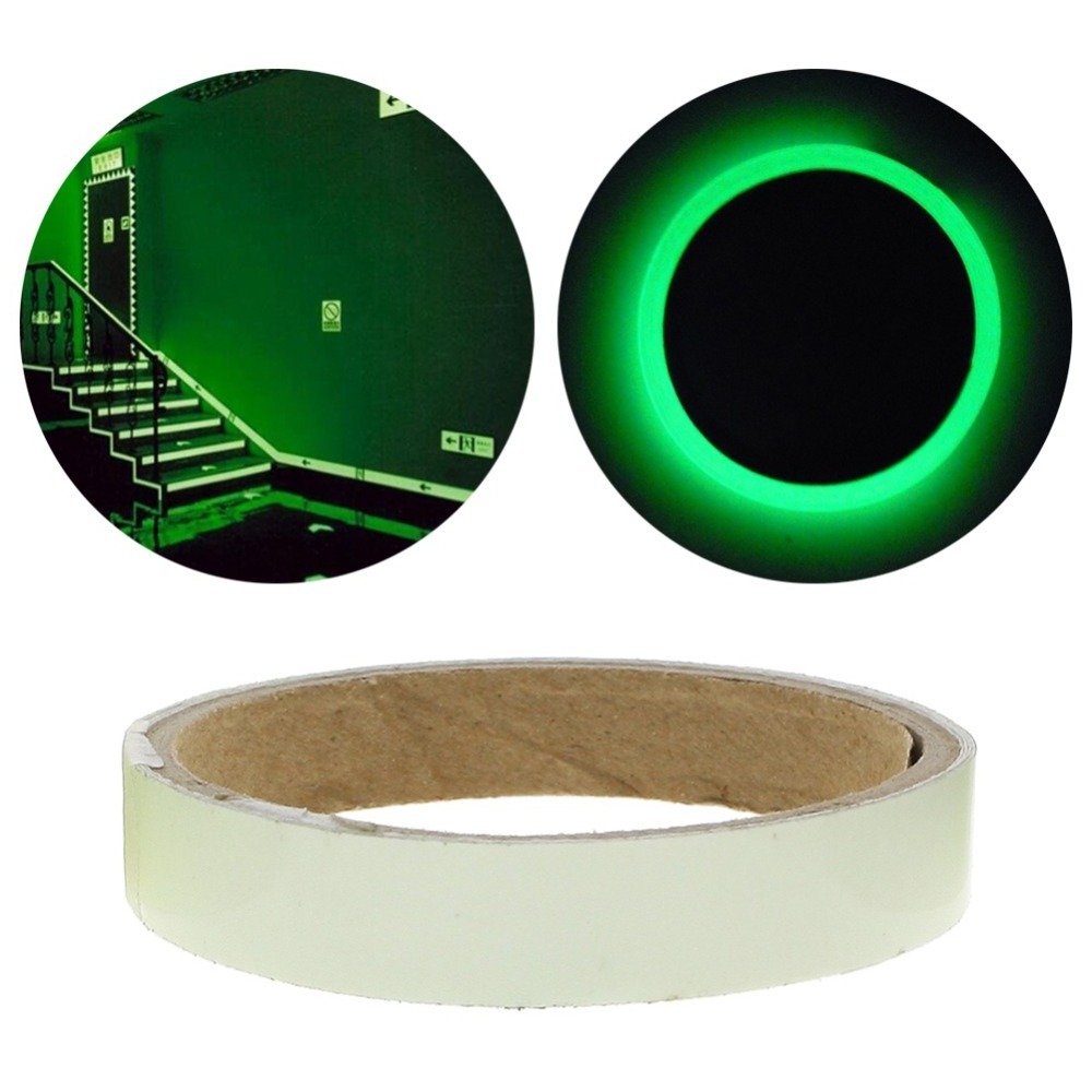 1.5cm*1m Luminous Fluorescent Night Self-adhesive Glow In The Dark Sticker Tape Safety Security Home Decoration Warning Tape