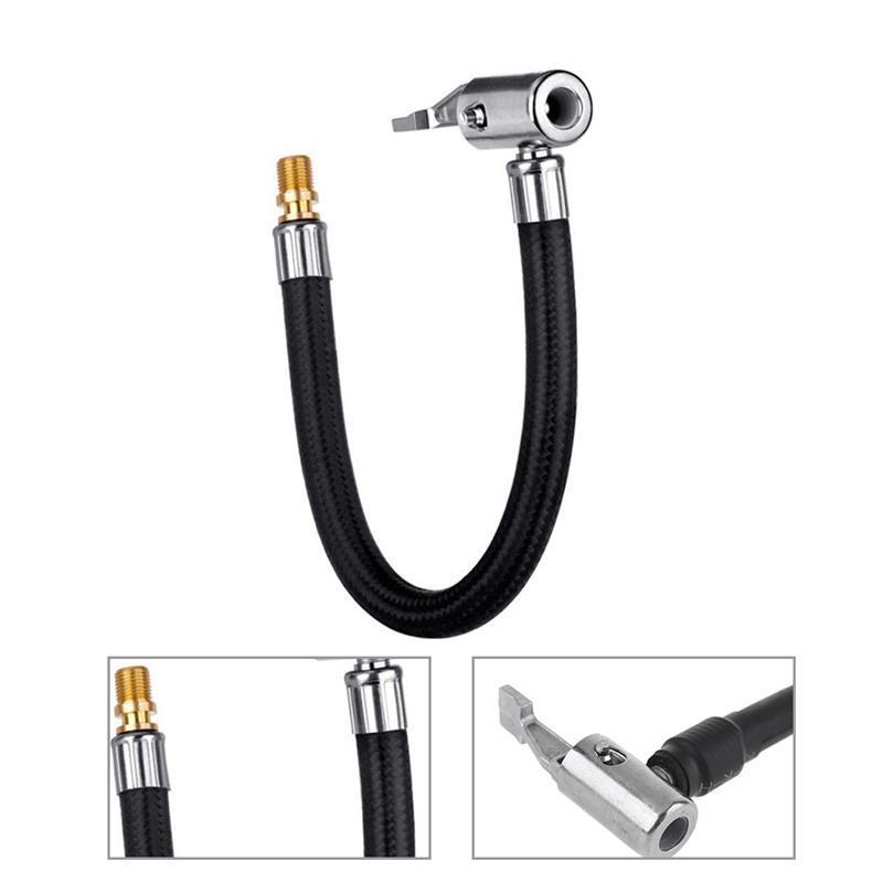 Bike Motorcycle Car Tire Air Inflator Hose Inflatable Pump Extension Tube Adapter Twist Tyre Air Connection Locking Air Chuck