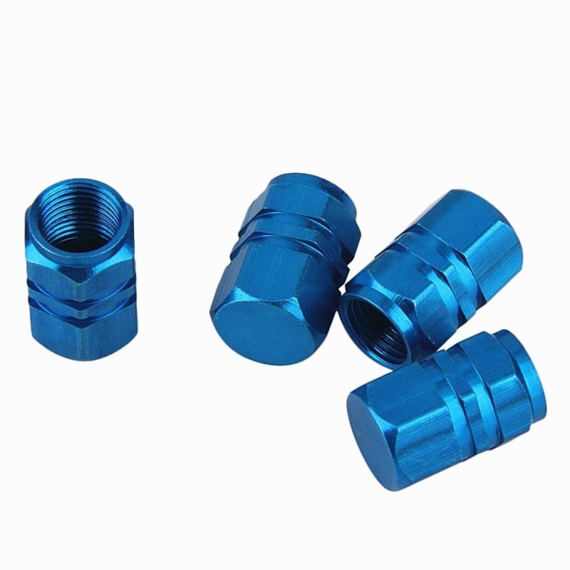 4Pcs Car Bicycle Motorcycle Wheel Tyre Tire Air Aluminum Alloy Valve Caps Stem Cover Hexagonal Tyre Wheel Ventil Valve Caps