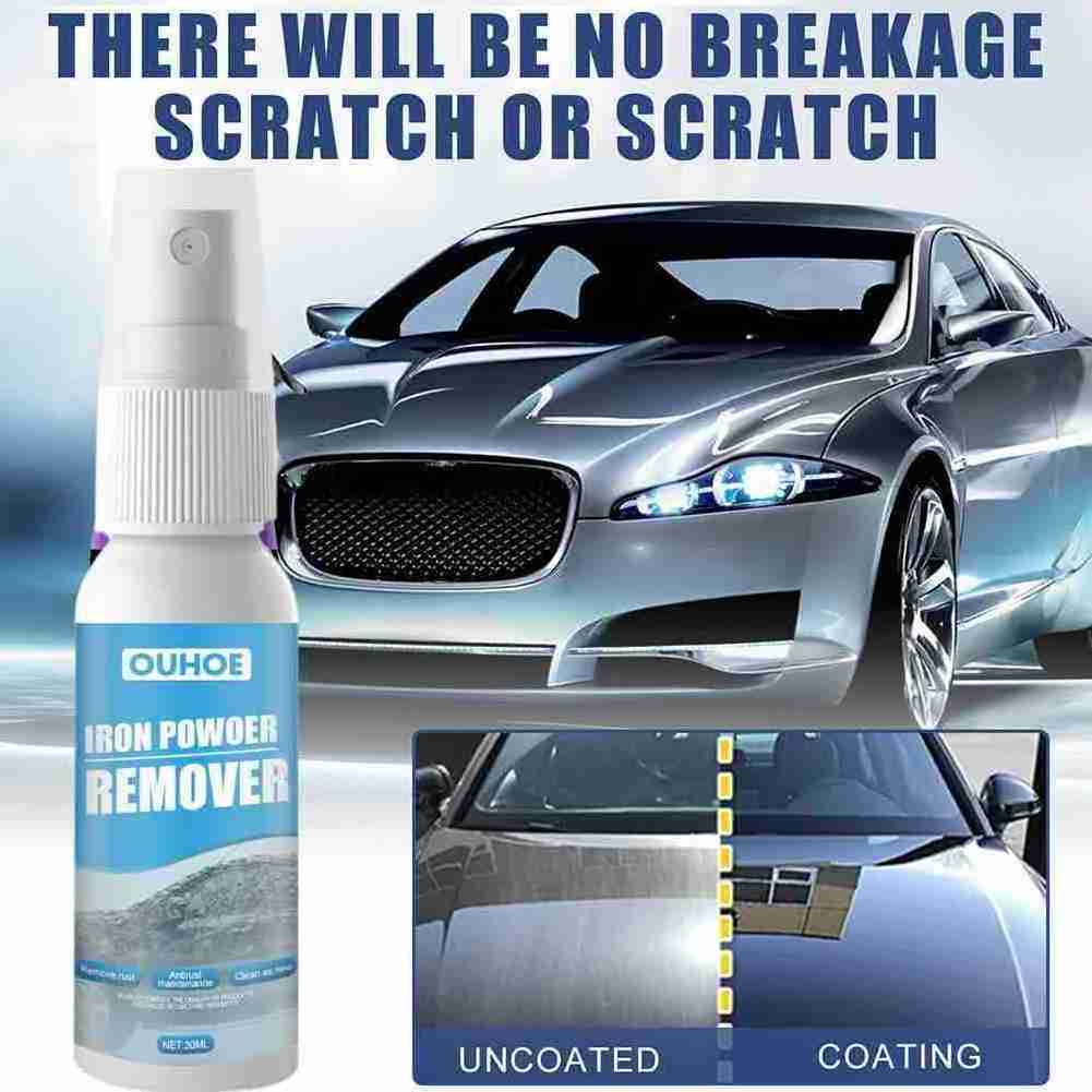 30/100ml Car Rust Remover Spray Metal Chrome Paint Car Maintenance Iron Powder Cleaning Rust Remover Multi-Purpose Spray