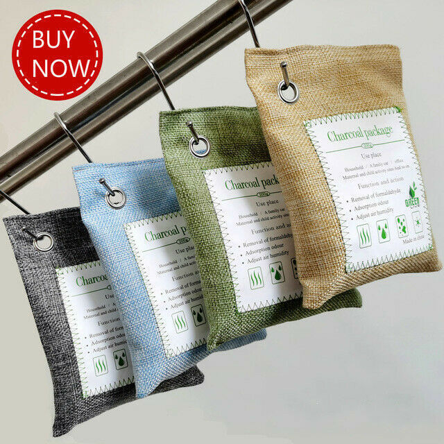 Natural Bamboo Charcoal Air Purifying Bags Activated Charcoal Odor Absorber Moisture Odor Eliminator Car interior accessories