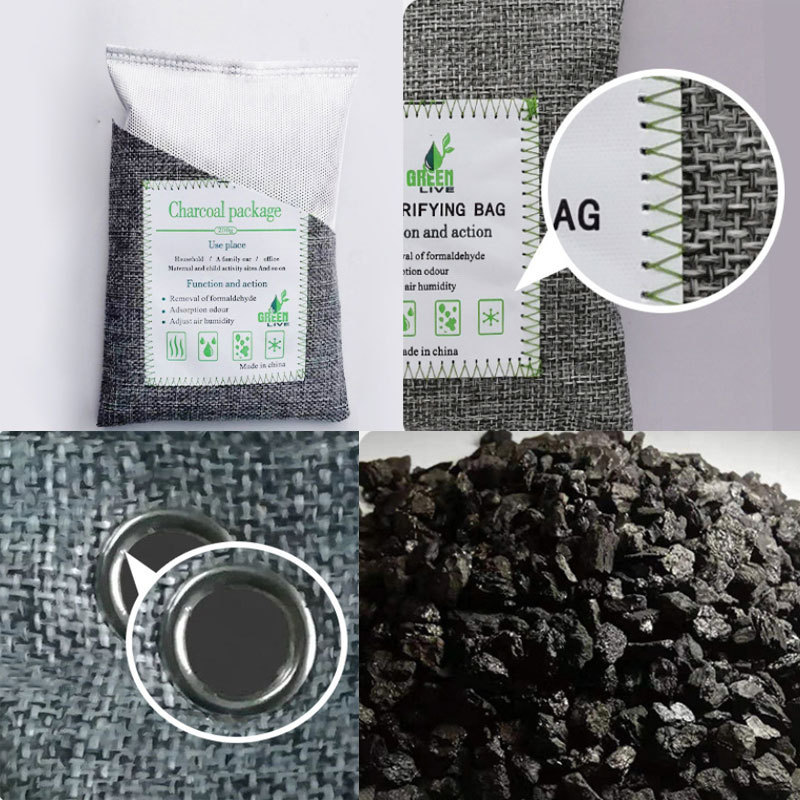 Natural Bamboo Charcoal Air Purifying Bags Activated Charcoal Odor Absorber Moisture Odor Eliminator Car interior accessories