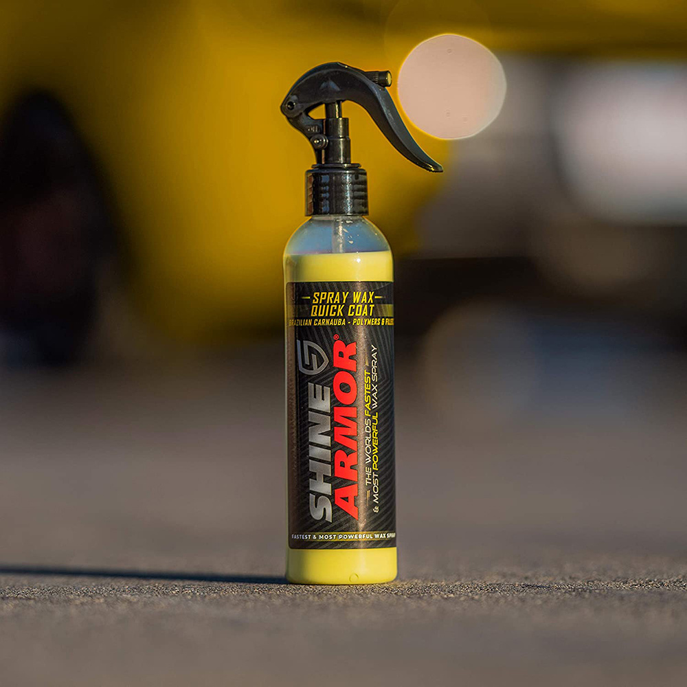 Shine Armor Car Wax with Carnauba Wax  - Hybrid Hydrophobic Car Polishing Spray Car Sealant