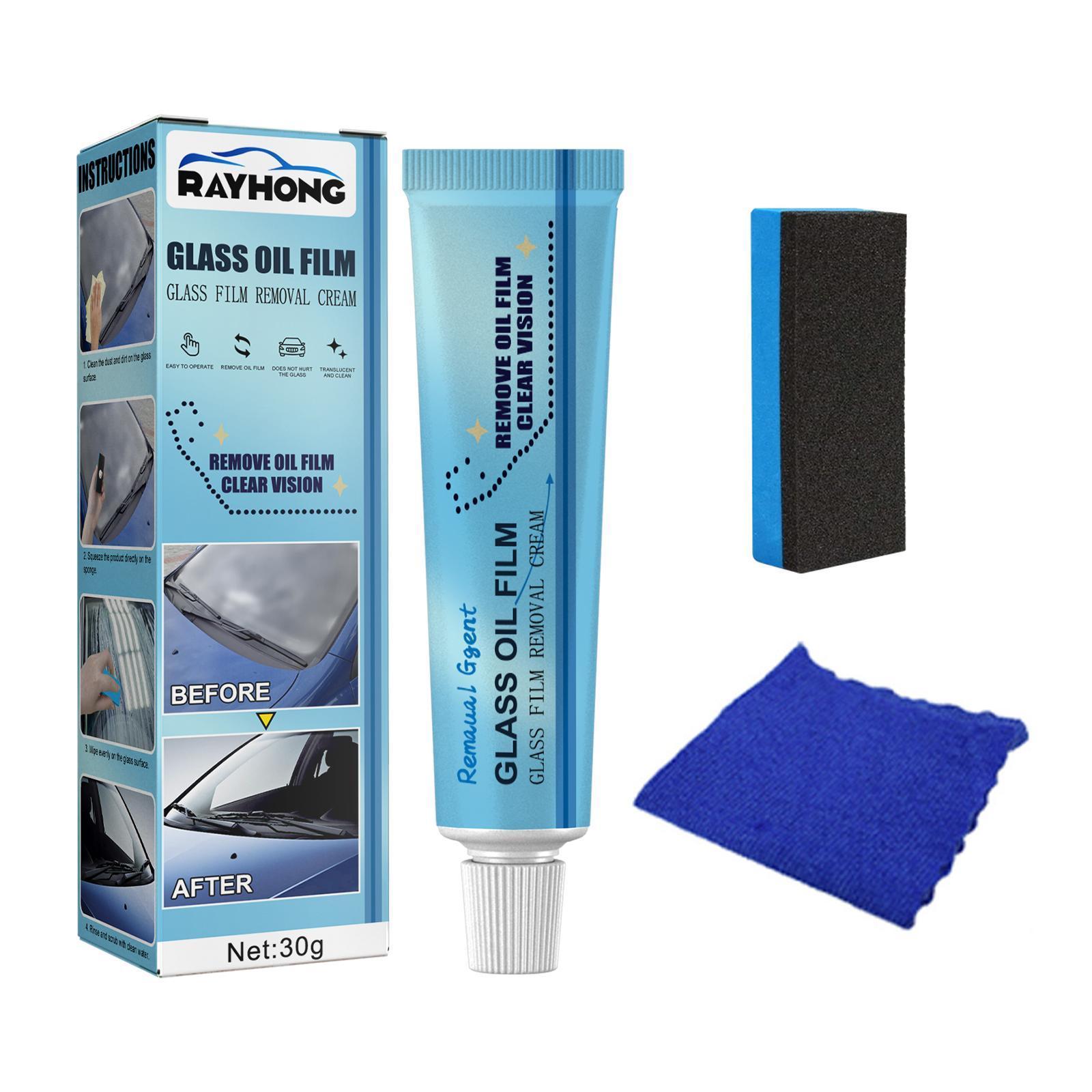 Car Glass Oil Film Remover Car Windshield Polishing Agent Car Window Front Windshield Coating Cleaning Paste Universal auto part