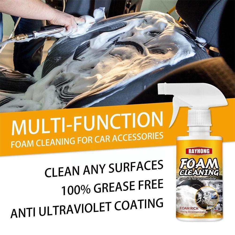 60ML/120ML Multi-purpose Foam Cleaner Cleaning Agent Automoive Car Interior Home Foam Cleaner Home Cleaning Foam Spray