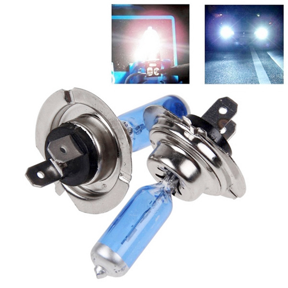 2PCS H7 H4 H1 6000K Xenon Halogen Car Headlight Bulbs 12V Super Bright White Light Car Halogen Bulbs Car Headlights