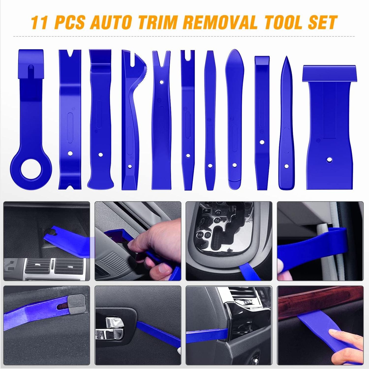 238Pcs Trim Removal Tool Auto Push Pin Bumper Retainer Clip Set Fastener Terminal Remover Tool Adhesive Cable Clips Pry Kit