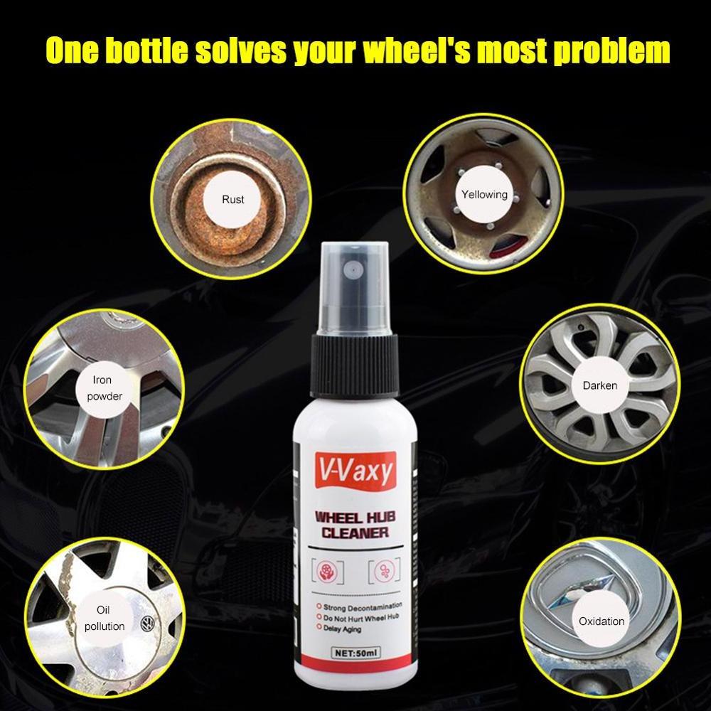 50ml Car Hub Cleaner Tire Rim Cleaner Full Dip Maintenance Car Rims Care Maintenance Clean Detergent Refurbisher Car Accessories