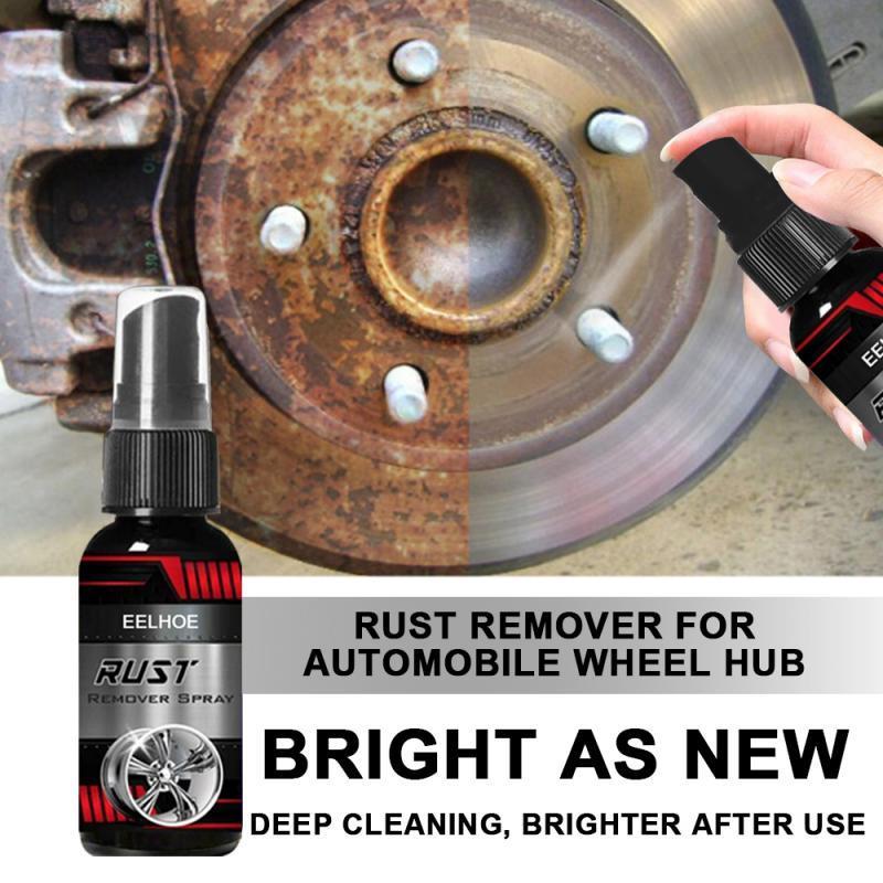 30ml Car Rust Remover Spray Metal Surface Chrome Paint Car Maintenance Iron Powder Cleaning Rust Remover Multi-Purpose