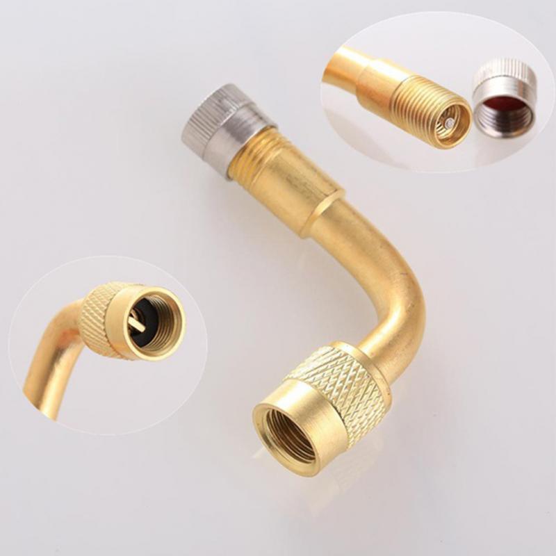 3Pcs Motorcycle 45 90 135 Degree Angle Bent Valve Adaptor Tyre Tube Valve Extension Adapter for Truck Car Moto Bike