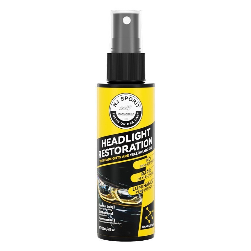 Automotive headlamp repair fluid Refurbishment lamp yellowing blur scratch remover lampshade crystal plating spray