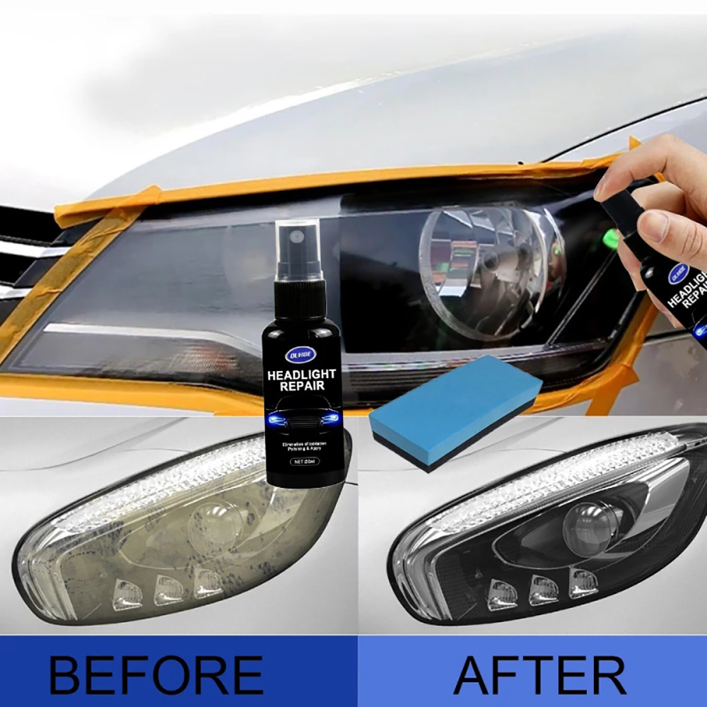 Car Headlight Repair Set Liquid Headlight Polishing Anti-scratch And Maintenance Liquid Kit Rearview Mirror Coating