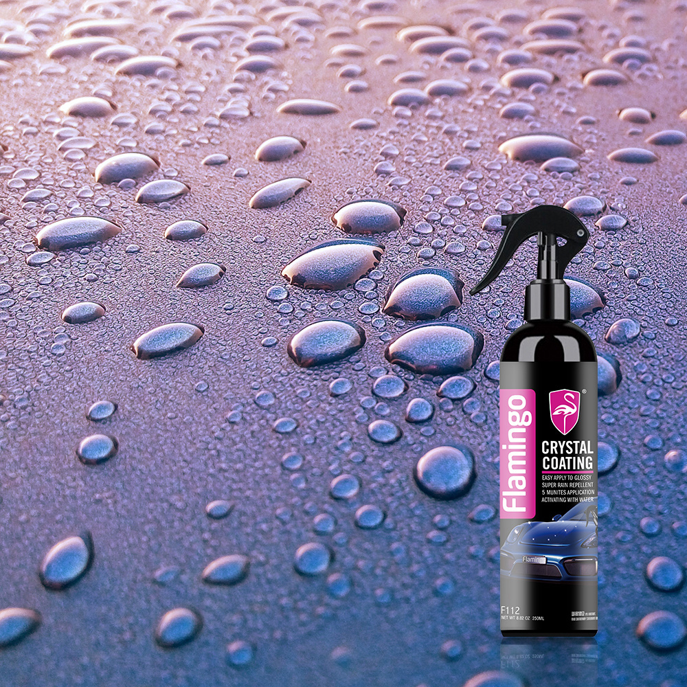 Flamingo 250ml Crystal Ceramic Car Coating Paint Care Nano Hydrophobic Coating Waterproof High Gloss Shine Liquid Polish Wax