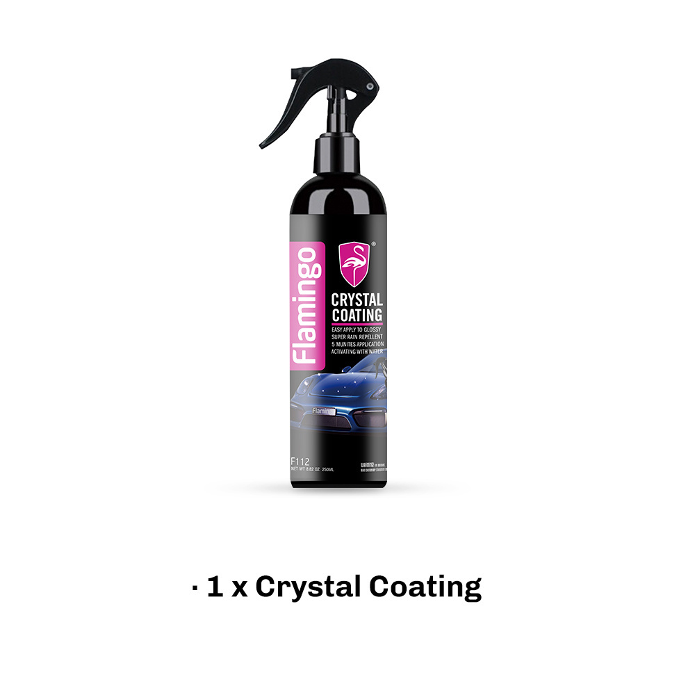 Flamingo 250ml Crystal Ceramic Car Coating Paint Care Nano Hydrophobic Coating Waterproof High Gloss Shine Liquid Polish Wax