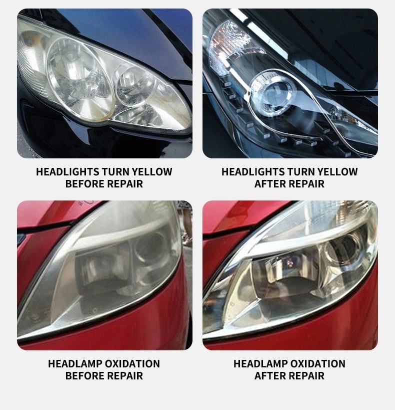 Automotive headlamp repair fluid Refurbishment lamp yellowing blur scratch remover lampshade crystal plating spray