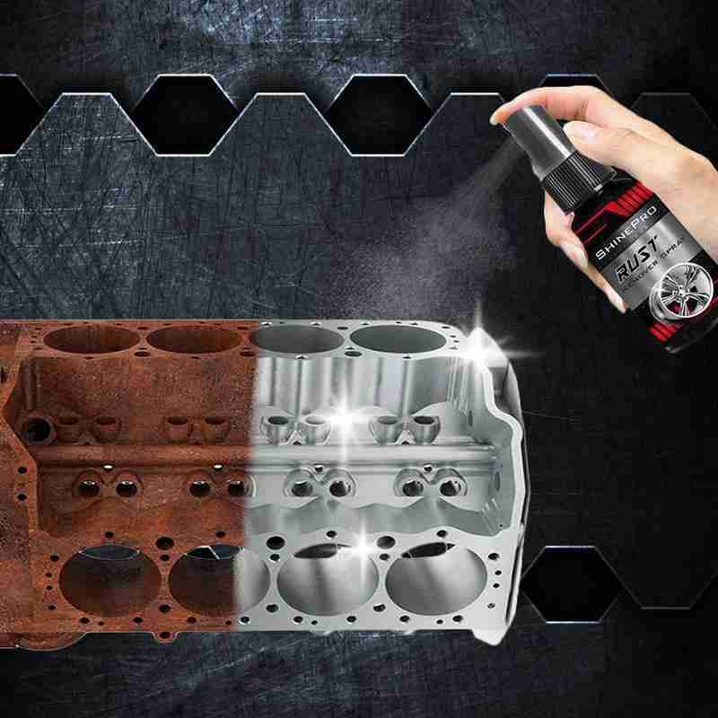 30ml Car Rust Remover Spray Metal Surface Chrome Paint Car Maintenance Iron Powder Cleaning Rust Remover Multi-Purpose