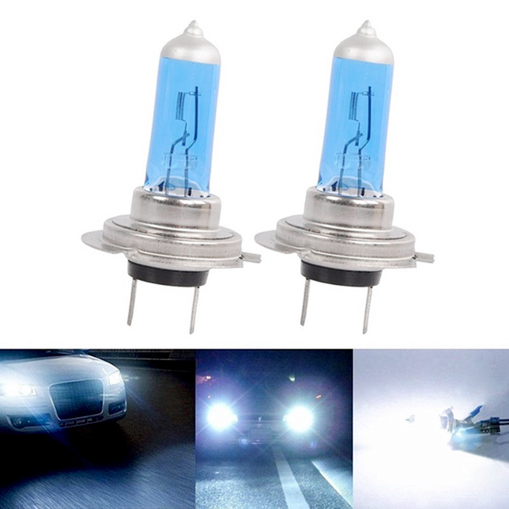 2PCS H7 H4 H1 6000K Xenon Halogen Car Headlight Bulbs 12V Super Bright White Light Car Halogen Bulbs Car Headlights