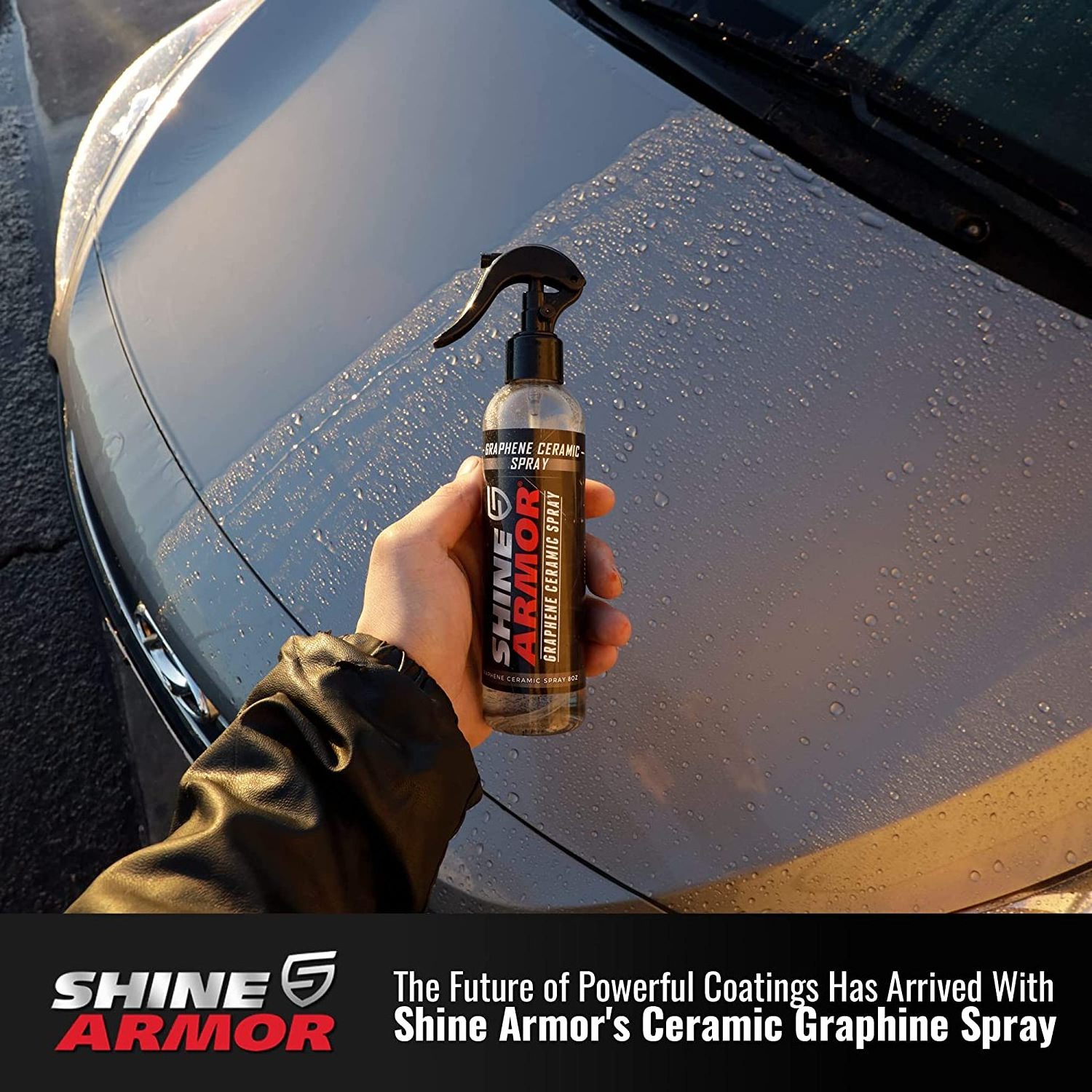 SHINE ARMOR GRAPHENE CERAMIC SPRAY car ceramic coating polish glossy and repel water protection factory direct sales