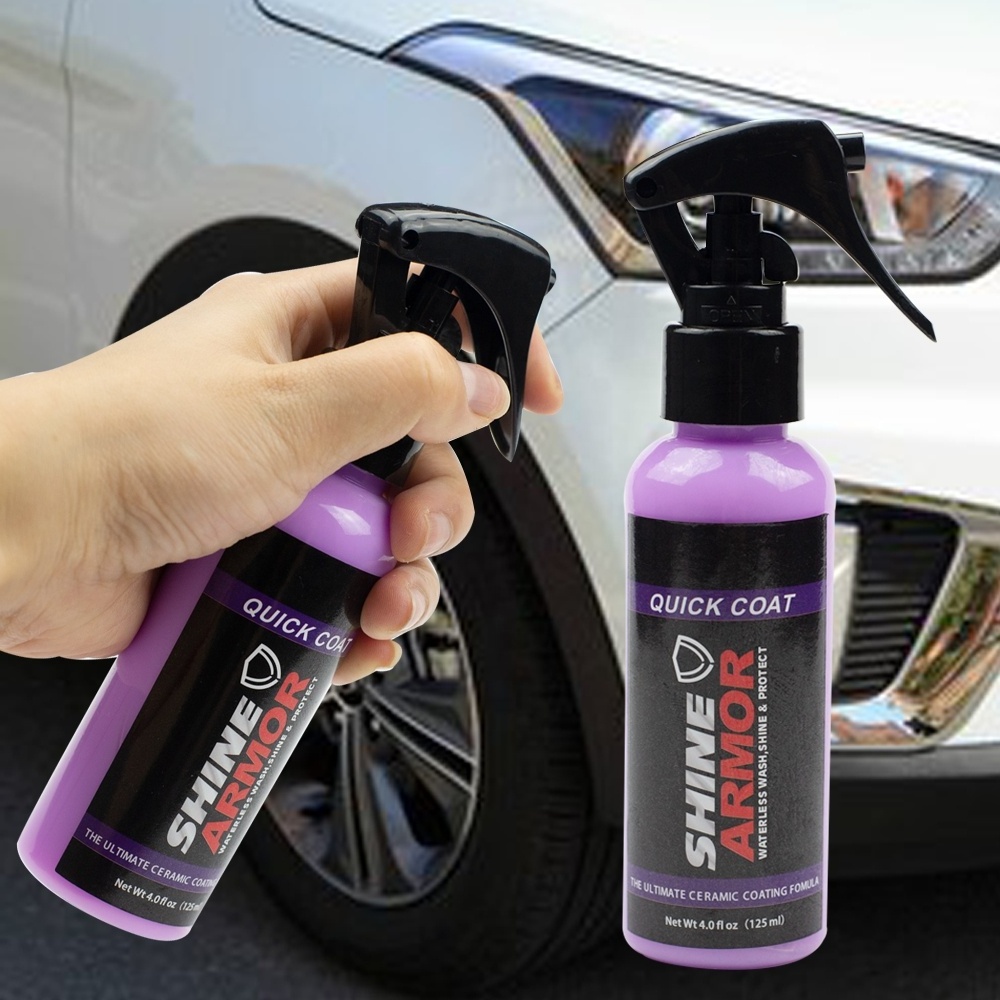 125ML SHINE Quick Ceramic Coating - Car Wax Polish Spray Super hydrophobic Hybrid Liquid glass Solutions Ceramic Polish and Wax