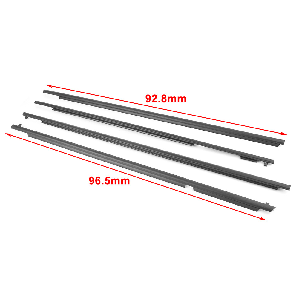 4 Pieces Chrome or Black Out Weatherstrip Moulding for Land Cruise Prado 2010--2018 Weatherstrip Window Glass Seal 75711-60071