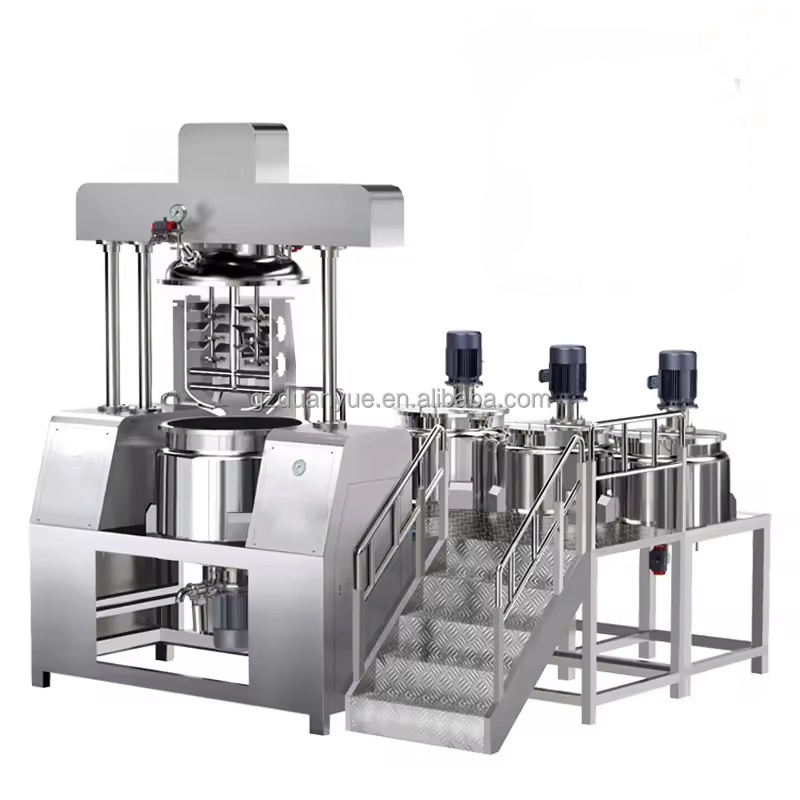 Low Price Liquid Chemical Mixers High Speed Homogenizer Cosmetic Emulsifier Vacuum Emulsifying Mixer